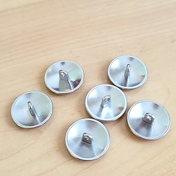Military Navy Silver Anchor Buttons -6 - Picture 3 of 3